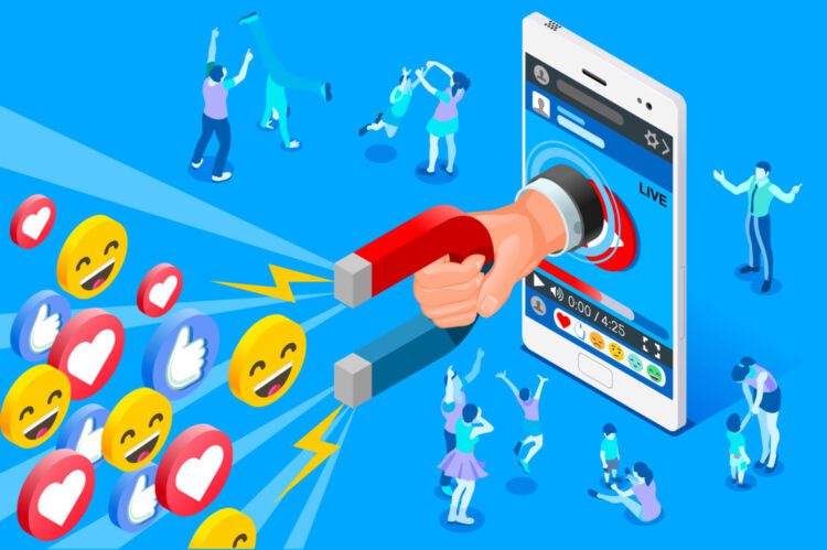 Social Influencer Concept Vector Design Viral Content